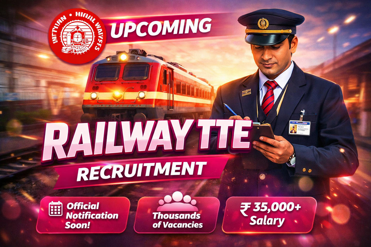 Railway TTE Recruitment 2026 notification vacancy and eligibility details